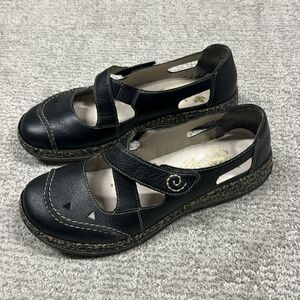 Rieker Daisy Shoes Women's 39 US 8 Mary Jane Antistress Leather Black Strappy